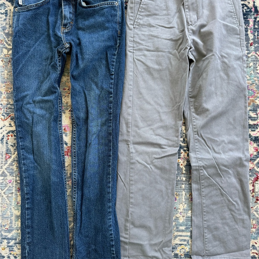 Blue and Gray Men's Jeans